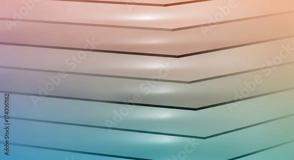 Fototapeta Abstract Wavy Lines Gradient Background with Smooth Curves and Subtle Color Transition