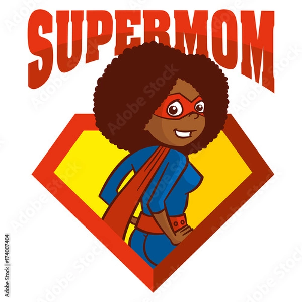 Obraz Super Mom hero