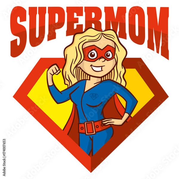 Obraz Super Mom hero