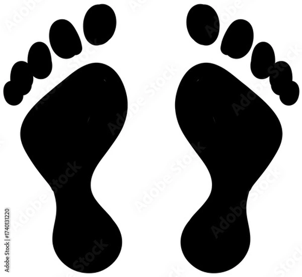 Obraz 발자국(양발,2)