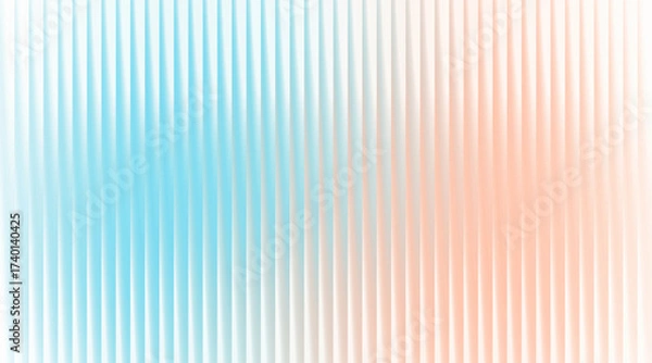 Fototapeta Abstract background featuring vertical lines with a gradient of blue and orange colors.