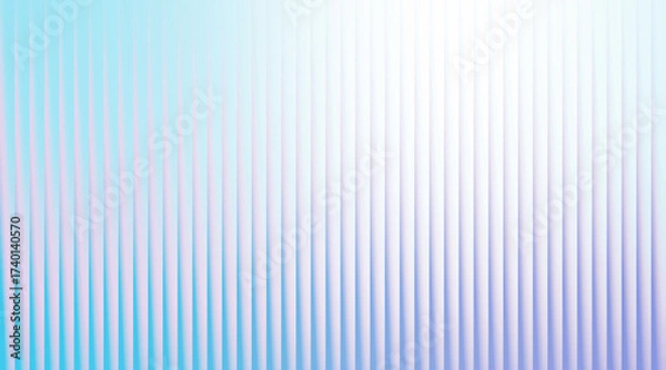 Fototapeta Abstract background with soft vertical lines and a gradient of blue, purple, and white colors, creating a modern and serene visual effect.