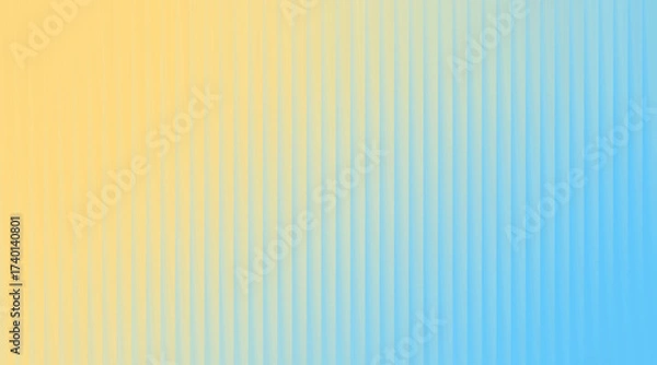 Fototapeta A soft gradient background transitioning from warm yellow to cool blue with a subtle vertical line pattern.