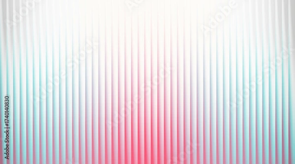 Fototapeta Abstract vertical lines gradient background with pink, white, and teal colors, creating a soft and modern design.