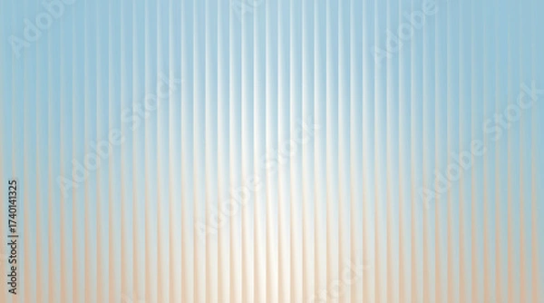 Fototapeta Abstract background with vertical lines and soft gradient colors.