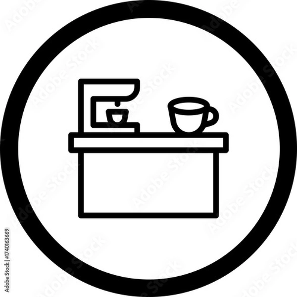 Fototapeta Barista Vector Icon Design