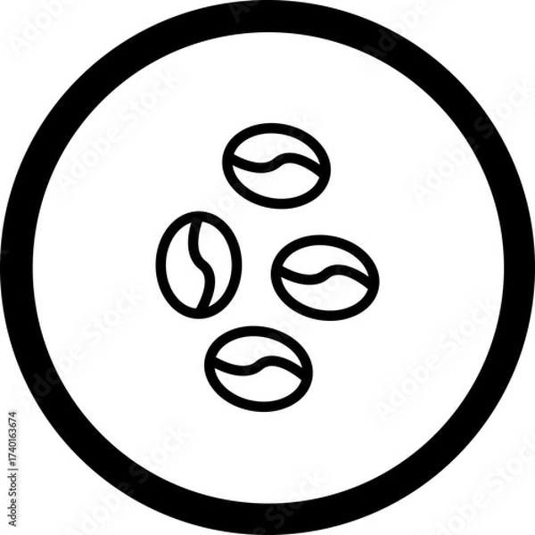 Fototapeta Bean Vector Icon Design