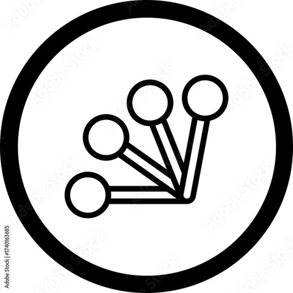 Fototapeta Measuring Spoons Vector Icon Design
