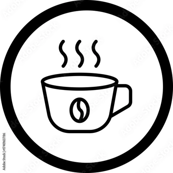 Fototapeta Caffeine Vector Icon Design