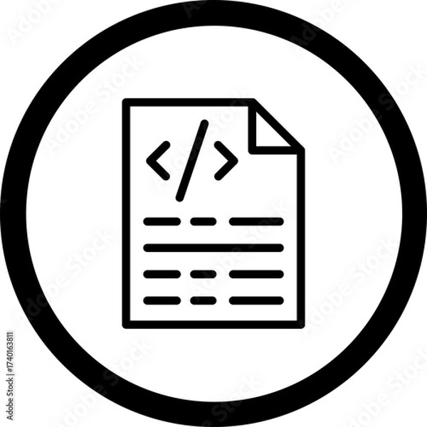 Fototapeta Content Vector Icon Design