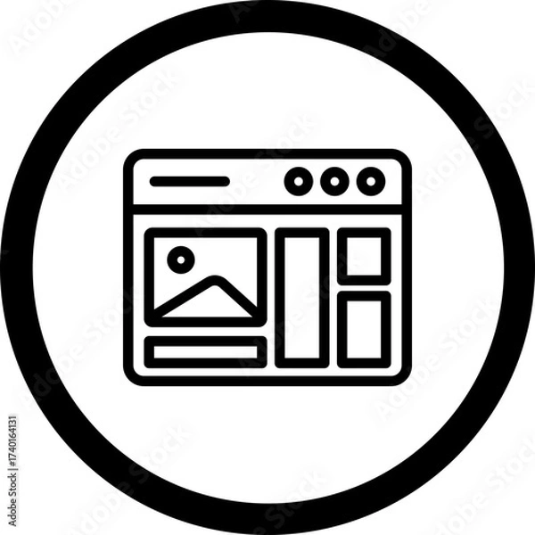 Fototapeta Mockup Design Vector Icon Design