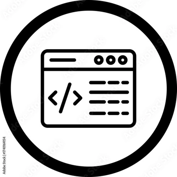 Fototapeta Website Vector Icon Design
