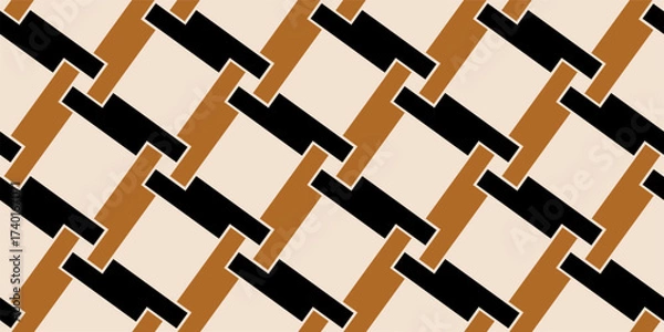 Obraz Seamless abstract geometric pattern. Vector Illustration.