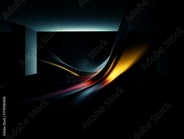 Fototapeta Dark cool tone background mockups