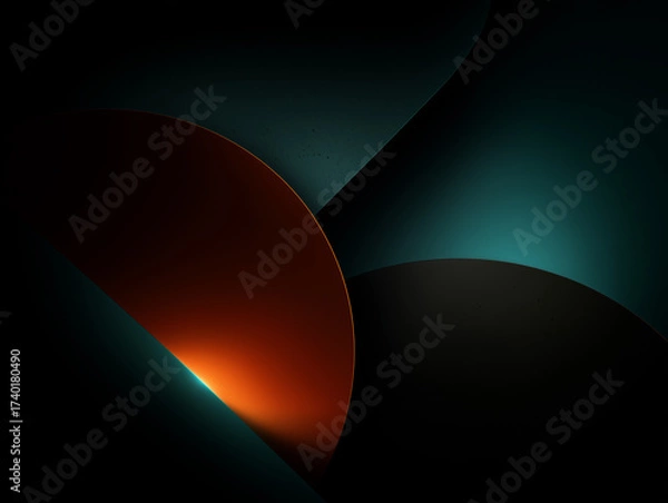 Fototapeta Dark cool tone background mockups