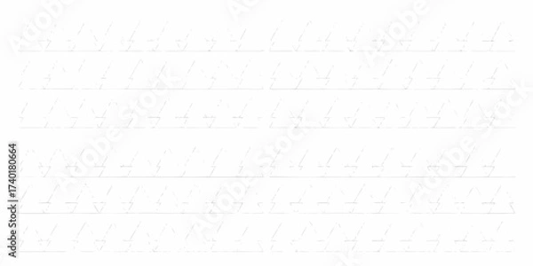Fototapeta Abstract geometric pattern of overlapping triangles and lines in a minimalist white and gray design