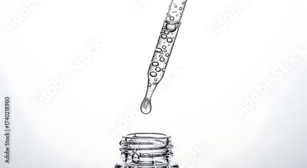 Fototapeta Science Experiment, Droplet, Laboratory, Photography, Clean Environment, Close-up View, Liquid Measurement