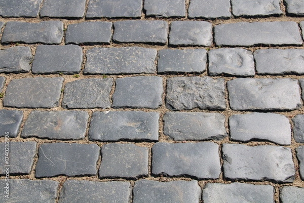 Obraz rectangular grey backround paving stones
