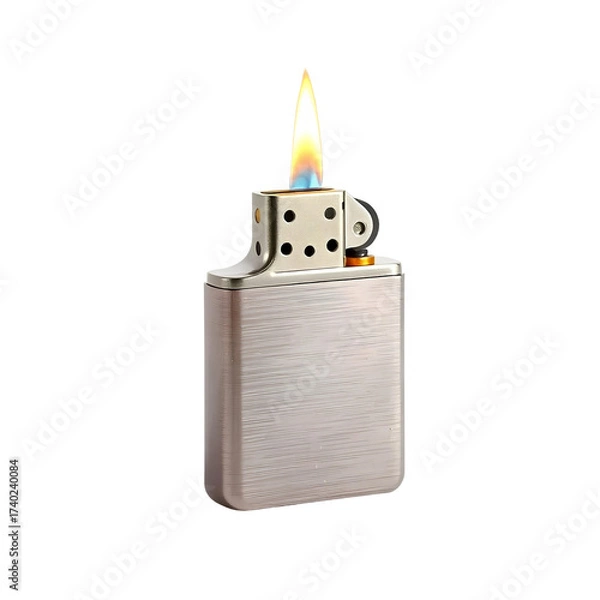 Fototapeta Photo of modern lighter isolated on transparent background