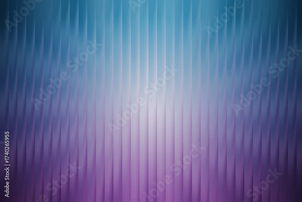 Fototapeta Abstract background with vertical stripes and a blue and purple color gradient light effect for modern design
