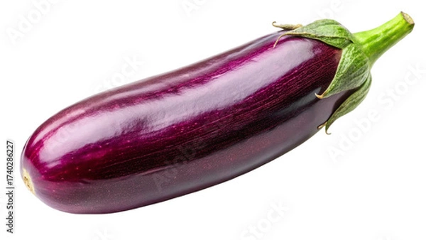 Fototapeta eggplants isolated on white background