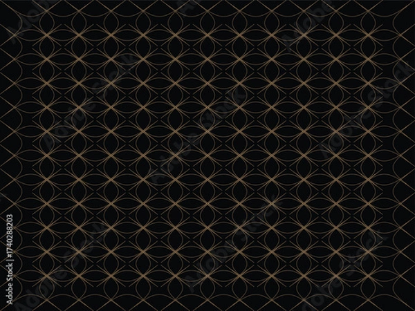 Obraz Luxury abstract geometric flower grid texture for wallpaper and fabric