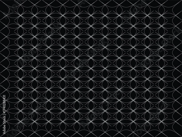 Obraz Luxury abstract geometric flower grid texture for wallpaper and fabric