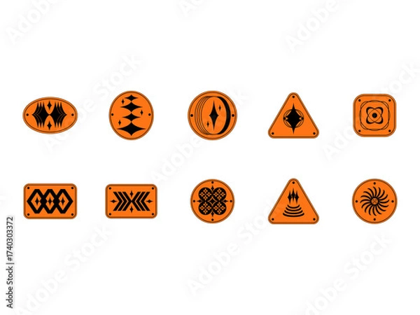 Obraz Acid Brutalist Sticker