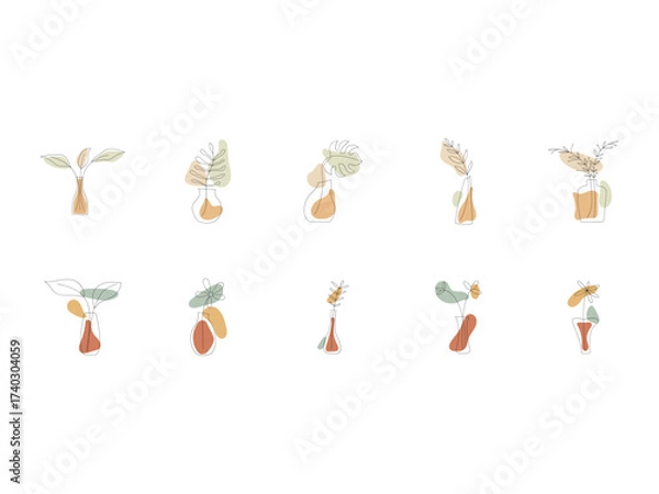 Obraz Aesthetic Plant Vector