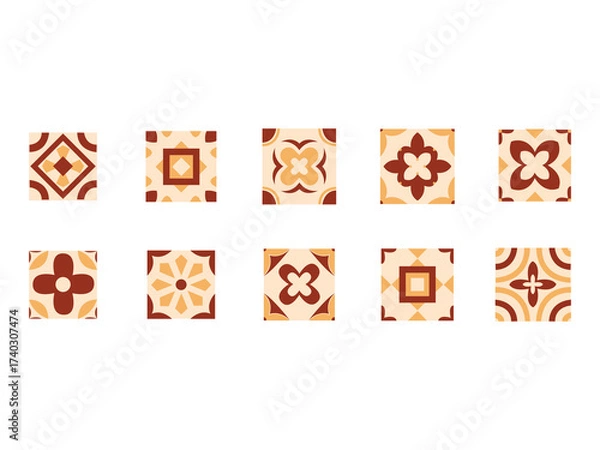 Obraz Azulejos Geometric Pattern Element