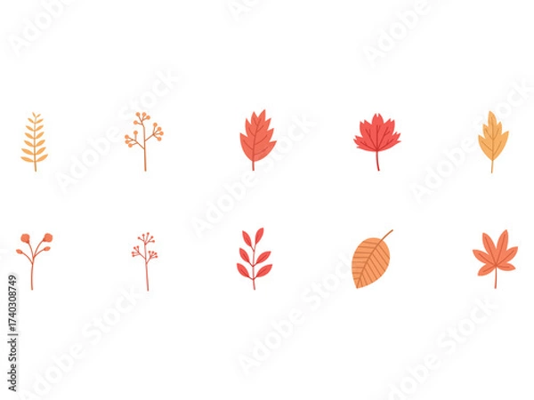 Obraz Autumn Leaf Vector