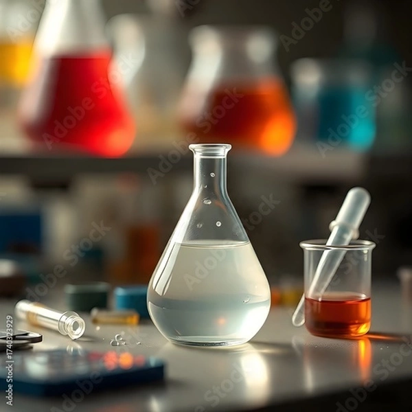 Obraz laboratory equipment in laboratory