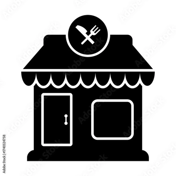 Obraz Cafe Shop Icon