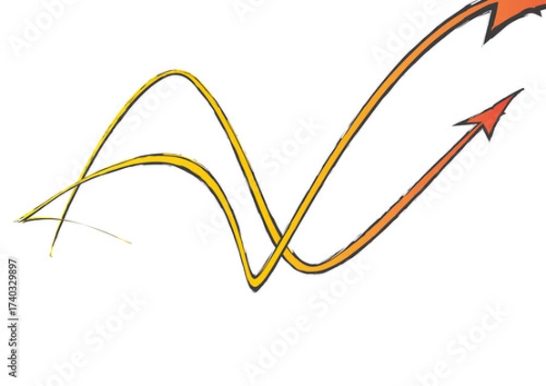 Obraz Twisting arrows