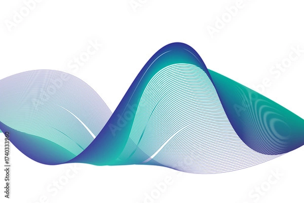 Fototapeta abstract waves design element