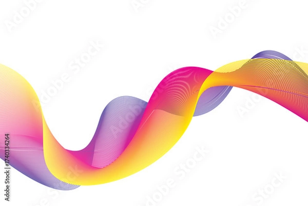 Fototapeta abstract waves design element
