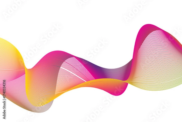 Fototapeta abstract waves design element