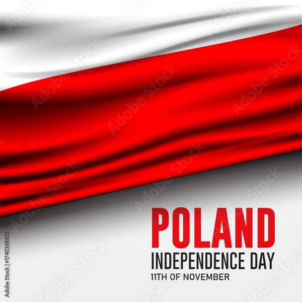 Fototapeta Poland Independence Day November 11 background illustration