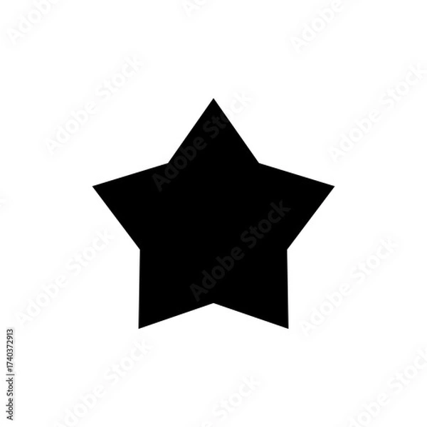 Fototapeta Star Icon vector for web and mobile app. rating sign and symbol. favourite star icon
