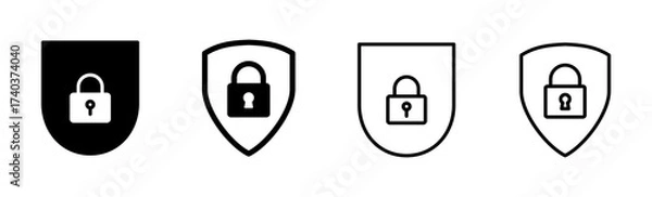 Fototapeta Security icon set. protection icon. privacy. vpn
