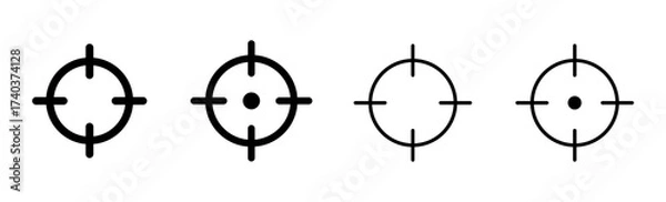 Fototapeta Target icon set. goal icon vector. target marketing icon vector