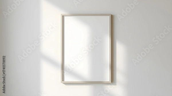 Fototapeta Minimal White Frame Mockup