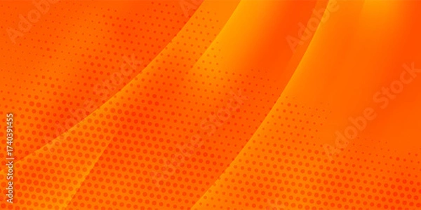 Fototapeta Abstract orange vector background with stripes, 2020 Color Trends. Lush Lava