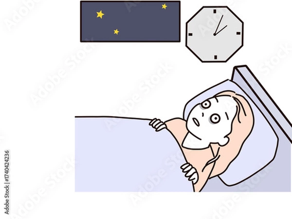 Obraz 睡眠不足で疲労がたまる