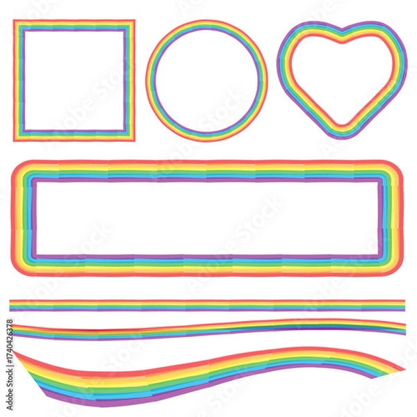 Fototapeta The Multi Color for Lgbtq or Pride concept.