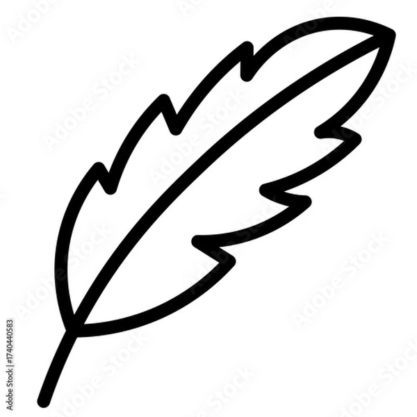 Fototapeta feather icon