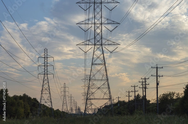 Obraz Power Line Field