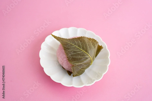 Obraz 春の和菓子　桜餅