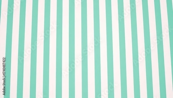 Fototapeta Mint Green and White Vertical Stripes Pattern Background.