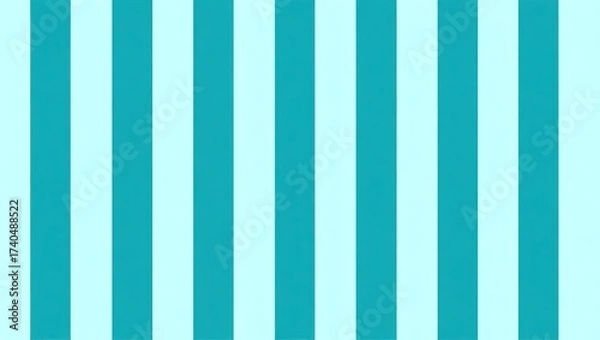 Fototapeta Turquoise and Light Blue Vertical Stripes Pattern.